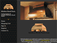 Tablet Screenshot of kitchenhoodparts.com